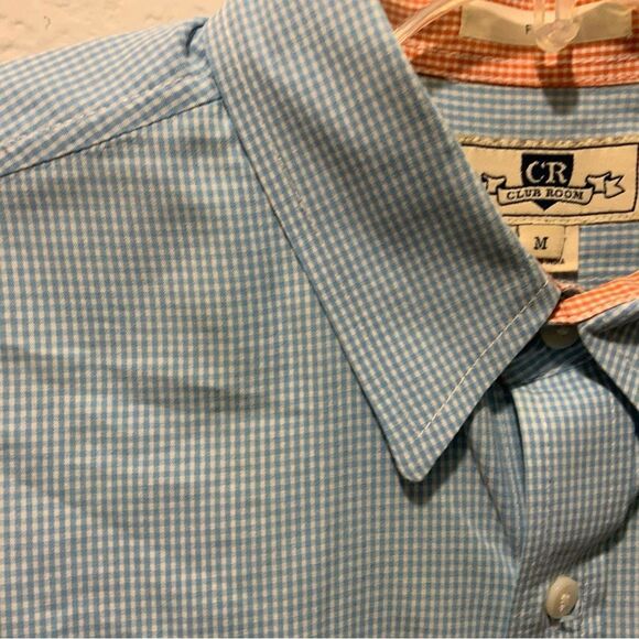 Club room casual shirt button down light blue men’s size Medium - Picture 3 of 7